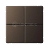 Выключатель сценарный 4-кл. ArtGallery (сх. 1) мокко Systeme Electric GAL000674 изображение, фото