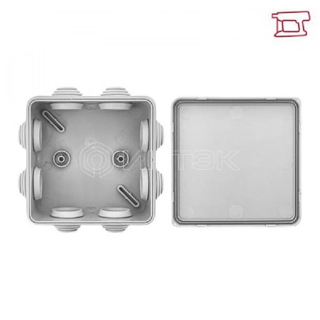 Коробка распределительная КМР-030-031 85х85х40 IP55 с крышкой для прямого монтажа 8 мембранных вводов сер. EKF plc-kmr-030-031 изображение, фото