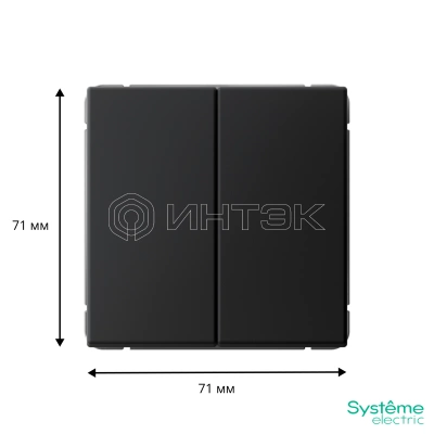 Переключатель 2-кл. ArtGallery (сх. 6/2) 10AX механизм карбон Systeme Electric GAL001065 изображение, фото