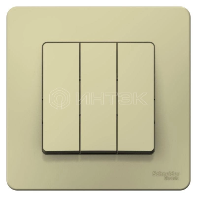 Выключатель 3-кл. СП Blanca 10А IP20 (сх. 1+1+1) 250В беж. Systeme Electric BLNVS100507 изображение, фото