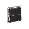 Выключатель 2-кл. AtlasDesign для жалюзи 2х сх.4 10А мех. карбон Systeme Electric ATN001019 изображение, фото