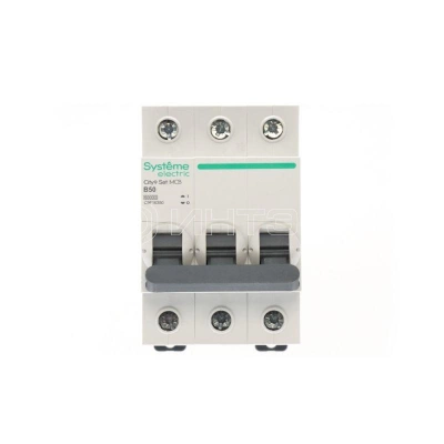 Выключатель автоматический 3п City9 Set (АВ) B 50А 6кА 400В Systeme Electric C9F16350 изображение, фото