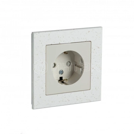 Рамка 1-м AtlasDesign Nature мрамор крем роял Systeme Electric ATN343101 изображение, фото