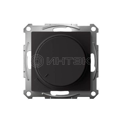 Светорегулятор поворотно-нажимной AtlasDesign 400Вт механизм карбон Systeme Electric ATN001023 изображение, фото