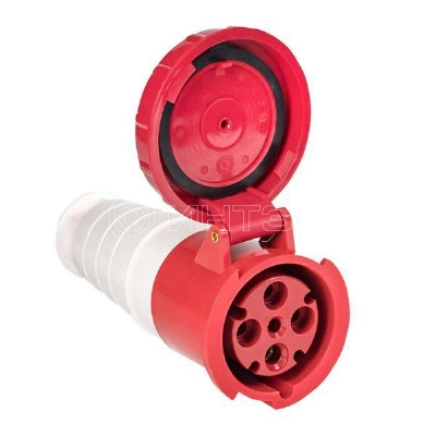 Розетка кабельная 63А 380В 3P+РЕ IP67 (234) EKF ps-234-63-380 изображение, фото