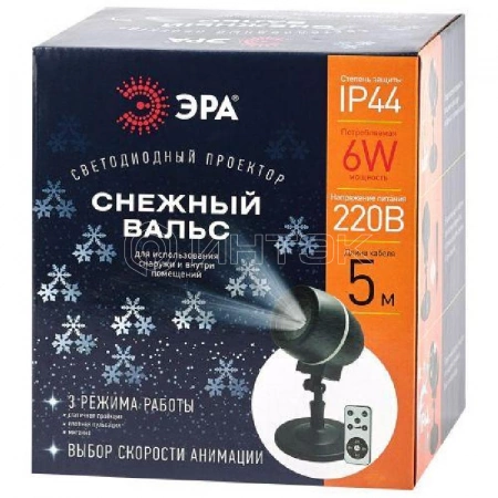 Проектор LED Снежный вальс IP44 220В ENIOP-08 ЭРА Б0047979 изображение, фото