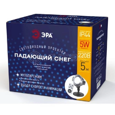 Проектор LED Падающий снег мультирежим холодный свет 220В IP44 ENIOP-03 ЭРА Б0041644 изображение, фото