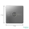 Розетка телевизионная проходная TV ArtGallery 4дБ механизм сталь Systeme Electric GAL000992 изображение, фото