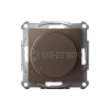 Светорегулятор поворотно-нажимной AtlasDesign 400Вт механизм мокко Systeme Electric ATN000623 изображение, фото