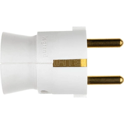 Вилка электрич. каб. Helium 16А 2P+E прямая бел. Legrand 050187 изображение, фото