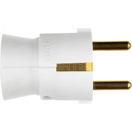 Вилка электрич. каб. Helium 16А 2P+E прямая бел. Legrand 050187 изображение, фото