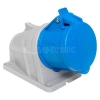 Розетка стационарная наружная 123 2Р+РЕ 32А 220В IP44 PROxima EKF ps-123-32-220-PRO изображение, фото