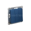 Выключатель 3-кл. AtlasDesign (сх. 1+1+1) 10AX механизм аквамарин Systeme Electric ATN001131 изображение, фото