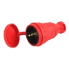 Разъем каучуковый R8-RED-IP44 с/з прямой 16А IP44 красн. Эра Б0044548 изображение, фото