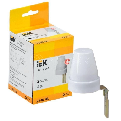Фотореле ФР 601 2200ВА IP44 сер. IEK LFR20-601-2200-003 изображение, фото