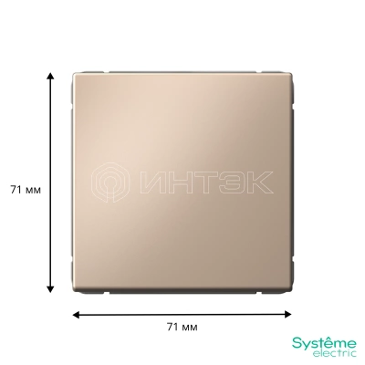 Выключатель 1-кл. ArtGallery (сх. 1) 10AX песочн. Systeme Electric GAL001211 изображение, фото