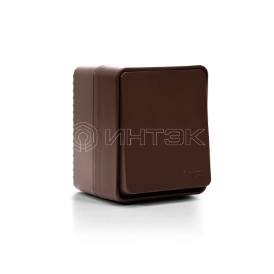 Выключатель 1-кл. ОП AtlasDesign PROFI IP54 10AX корич. Systeme Electric ATN546011 изображение, фото
