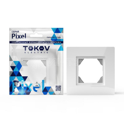 Рамка 1-м Pixel IP44 бел. TOKOV ELECTRIC TKE-PX-RM1-C01-IP44 изображение, фото