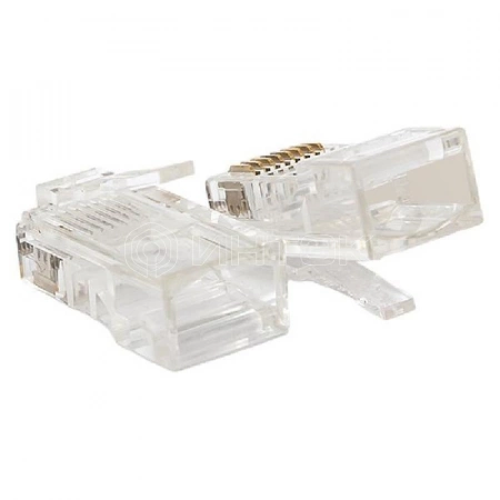 Коннектор RJ45 (8P8C) кат.5E неэкранир. 30мкд универс. (уп.50шт) TERACOM PRO EKF TRP-PLUG-5EUTP-50 изображение, фото
