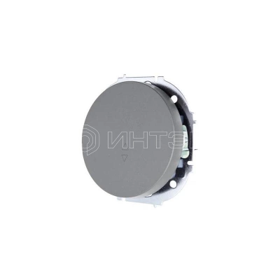 Выключатель проходной 1-кл. СП O Systeme ElectricN 10А IP20 механизм сер. матов. LEZARD 743-7488-105 изображение, фото