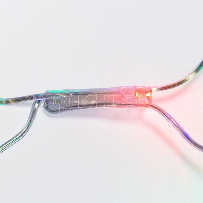 Гирлянда светодиодная "Сеть" 1.5х1.5м 150LED мультиколор 12Вт 220-240В IP20 с контроллером 8 режимов провод ПВХ прозр. Neon-Night 215-129 изображение, фото