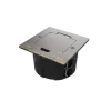 Лючок MultiDesk MDK20 на 2мод. IP44 с монтажной коробкой для стены фальшпола стола античная латунь Systeme Electric MDK20102BA изображение, фото