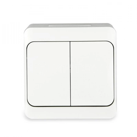 Выключатель 2-кл. ОП Nix 10А IP54 250В бел. TOKOV ELECTRIC TKE-NX-V2-C01-IP54 изображение, фото