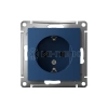 Розетка AtlasDesign 16А с заземл. защ. шторки механизм аквамарин Systeme Electric ATN001145 изображение, фото