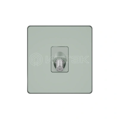 Розетка телевизионная оконечная TV/FM/SAT 1вых. СП Systeme Infinity 5-2400МГц таежное утро Systeme Electric FSE000898 изображение, фото