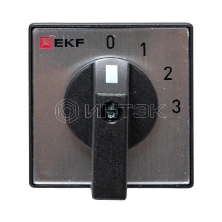 Переключатель кулачковый ПК-1-101 1п 10А "0-1-2-3" EKF pk-1-101-10 изображение, фото