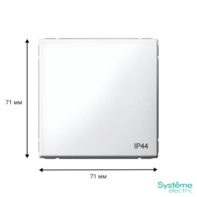 Переключатель 1-кл. ArtGallery IP44 10AX механизм бел. Systeme Electric GAL440161 изображение, фото