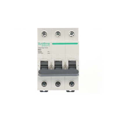 Выключатель автоматический 3п City9 Set (АВ) B 63А 6кА 400В Systeme Electric C9F16363 изображение, фото