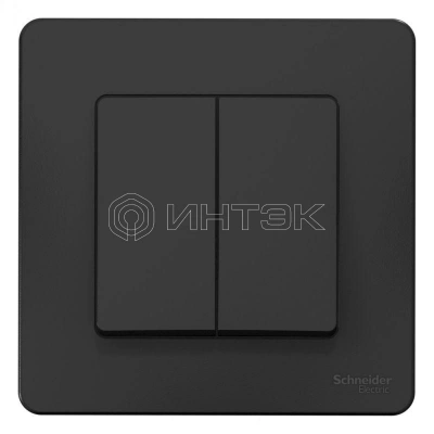 Выключатель 2-кл. СП Blanca 10А IP20 (сх. 5) 250В антрацит Systeme Electric BLNVS010506 изображение, фото