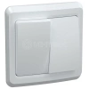Выключатель 2-кл. СП Вега 10А IP20 ВС10-2-0-ВБ бел. GENERICA EVV20-K01-10-DM изображение, фото