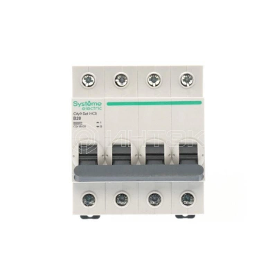 Выключатель автоматический 4п City9 Set (АВ) B 20А 6кА 400В Systeme Electric C9F16420 изображение, фото
