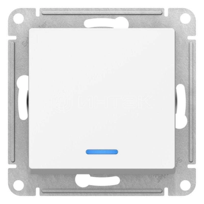 Переключатель 1-кл. AtlasDesign (сх. 6а) 10AX с подсветкой механизм лотос Systeme Electric ATN001363 изображение, фото