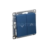 Выключатель для жалюзи 2-кл. AtlasDesign 10А механизм аквамарин Systeme Electric ATN001119 изображение, фото