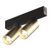 Светильник SMART SPOT DOUBLE 2х9Вт 3000К-6000К DIM акцентный матов. зол. с черн. DENKIRS 694294 изображение, фото