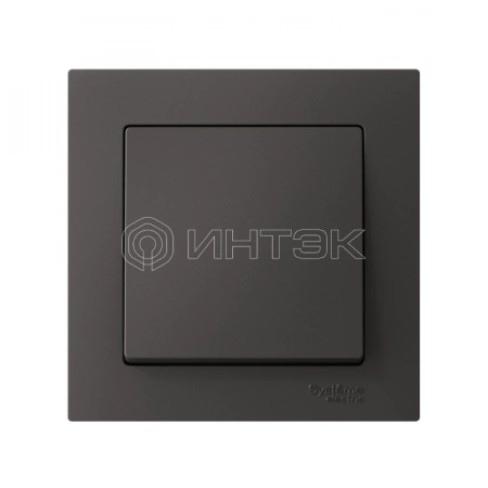Выключатель 1-кл. AtlasDesign сх.1 10АХ в сборе базальт Systeme Electric ATN001412 изображение, фото