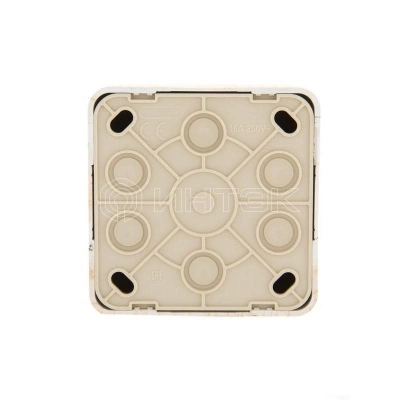 Розетка компьютерная 1-м ОП Viola RJ45 беленый дуб LEZARD 751-5200-139 изображение, фото