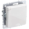 Розетка BRITE РСбш10-3-44-БрБ 16А IP44 с заземл. защ. шторки с крышкой механизм бел. IEK BR-R16-16-44-K01 изображение, фото