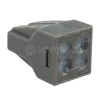 Экспресс-клемма с пастой 4-проводная до 2.5кв.мм сер. (уп.100шт) (773-304) Rexant 07-3040 изображение, фото