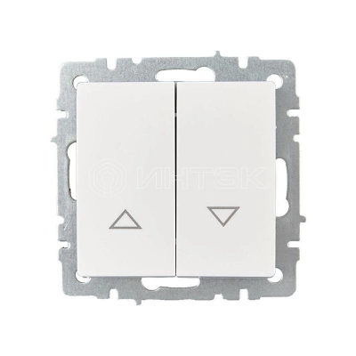Выключатель жалюзи СП BRITE ВС10-1-5-БрБ 10А механизм бел. IEK BR-V15-0-10-K01 изображение, фото
