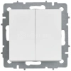 Выключатель 2-кл. СП BRITE ВС10-2-0-БрАБ 10А механизм арктич. бел. IEK BR-V20-0-10-K91 изображение, фото