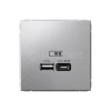 Розетка USB ArtGallery тип A+C 45Вт QC PD высокоскор. ЗУ механизм алюм. Systeme Electric GAL000329 изображение, фото