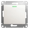 Переключатель проходной 1-кл. СП Glossa 10А IP20 (сх. 6а) 10AX с подсветкой механизм перламутр. Systeme Electric GSL000663 изображение, фото