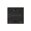 Лючок MultiDesk MDK20 на 2мод. IP44 с монтажной коробкой для стены фальшпола стола черн. матов. Systeme Electric MDK20102MBA изображение, фото