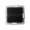 Выключатель 1-кл. СП BRITE ВС10-1-0-БрЧ 10А механизм черн. IEK BR-V10-0-10-K02 изображение, фото