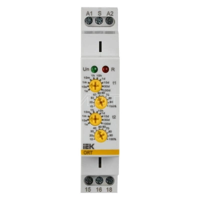 Реле циклическое ORT 1 контакт 12-240В AC/DC IEK ORT-S1-ACDC12-240V изображение, фото