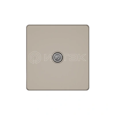 Розетка телевизионная оконечная TV/FM 1вых. СП Systeme Infinity 5-1000МГц песчан. берег SE FSE000591 изображение, фото